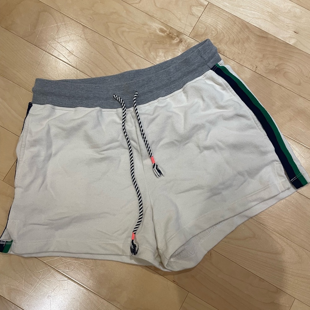 Sundry White Sweat Shorts (size: L)